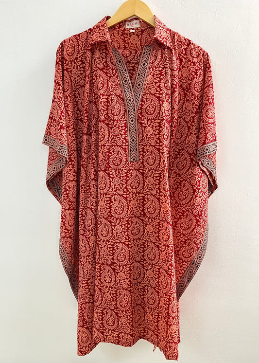 Bagh Brick Kaftan Set