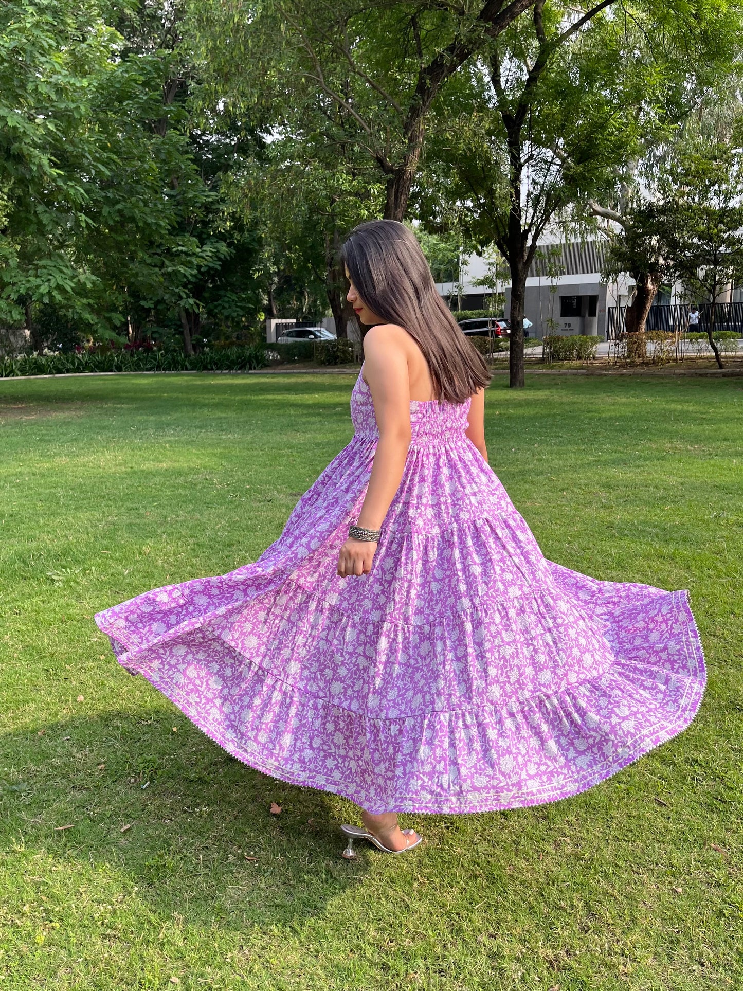 Lilac Halter Dress